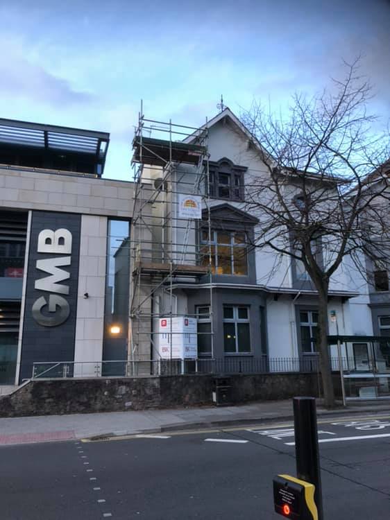 scaffolding in Cardiff